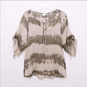 Parker silk tie dye blouse